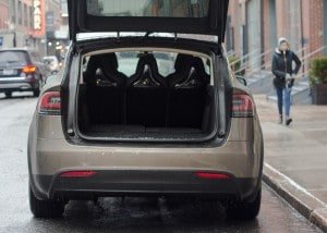 Tesla Model X Kofferraum hinten