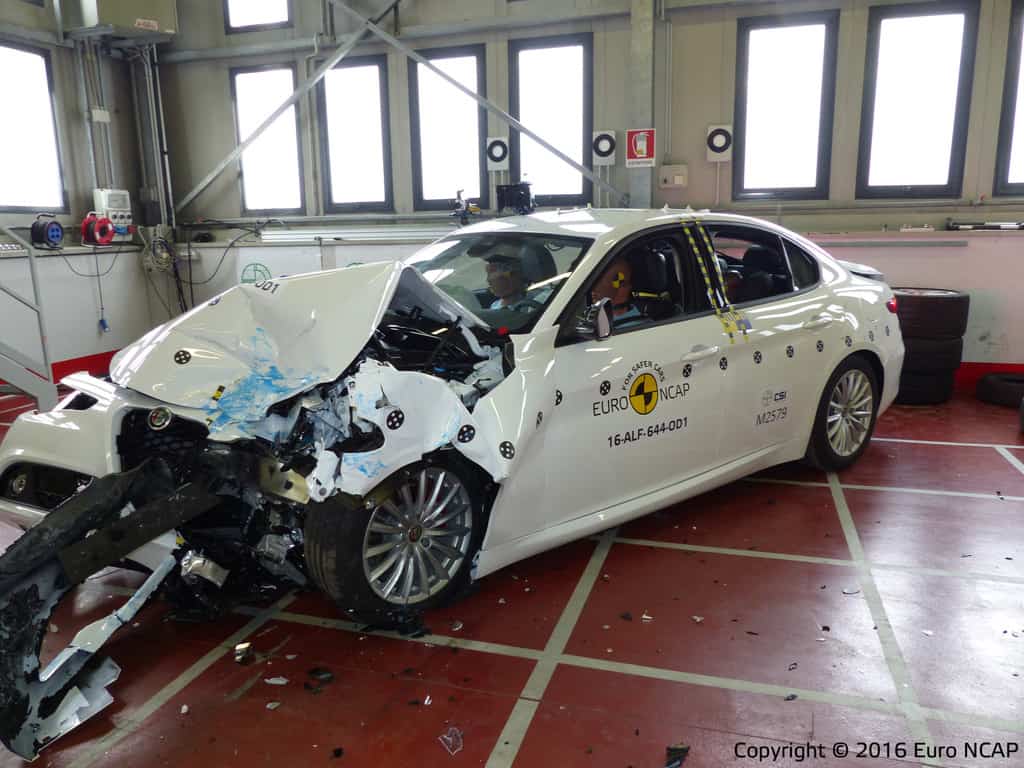 Alfa Romeo Giulia im Euro-NCAP-Crashtest