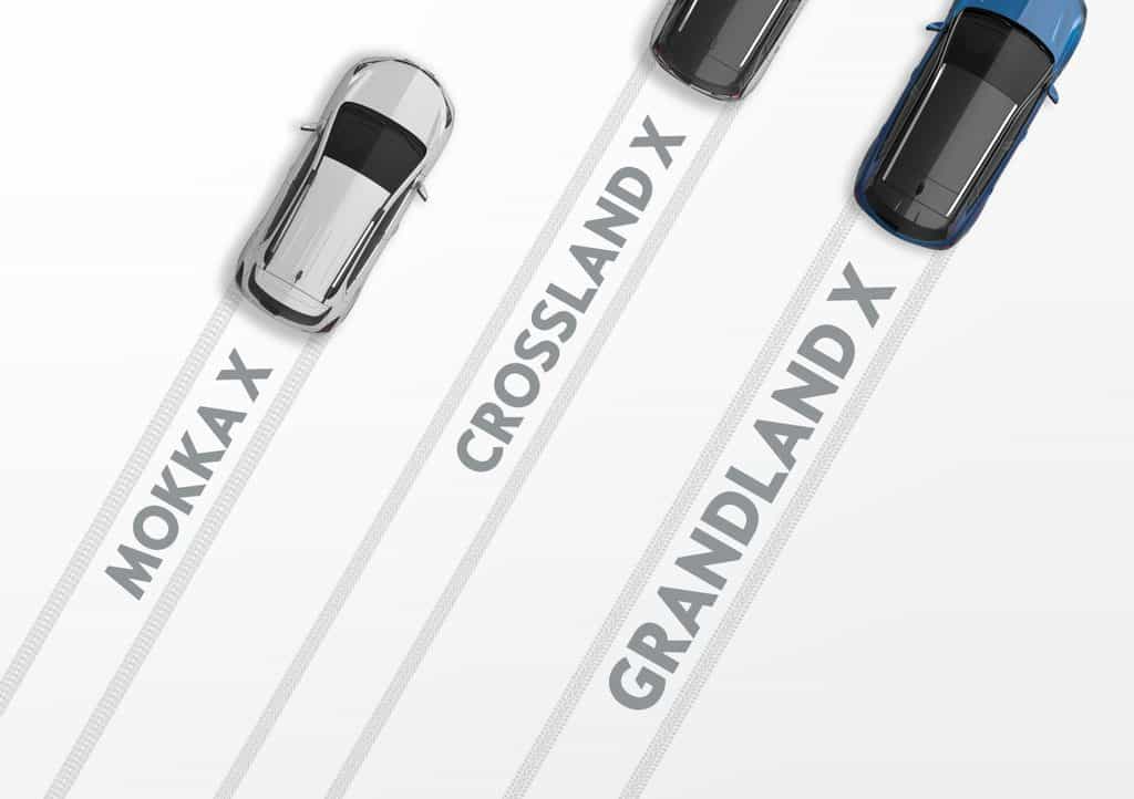 Opel Mokka X, Crossland X und Grandland X
