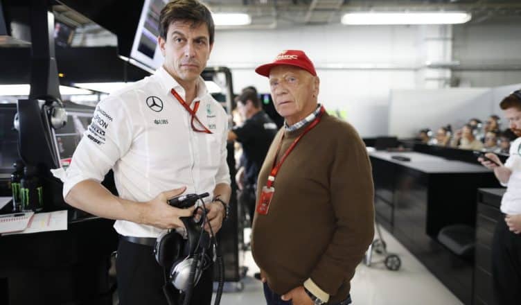 Toto Wolff (l.) und Niki Lauda