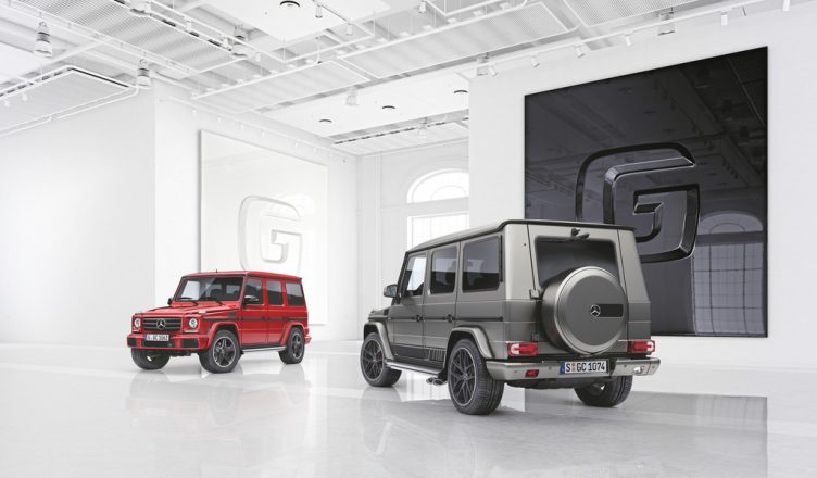 Mercedes-Benz G-Klasse Designo Manufaktur Edition (links) und Exclusive Edition
