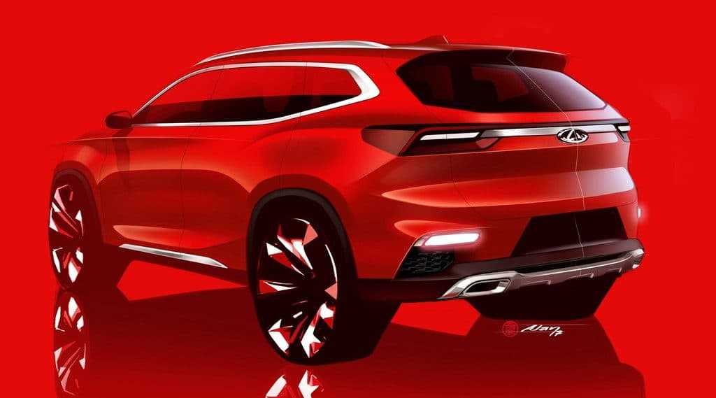 Designskizze eines geplanten Kompakt-SUV des chinesischen Automobilherstellers Chery